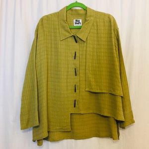 Carole Tomkins BIG SHIRT Oversized Asymmetric p916